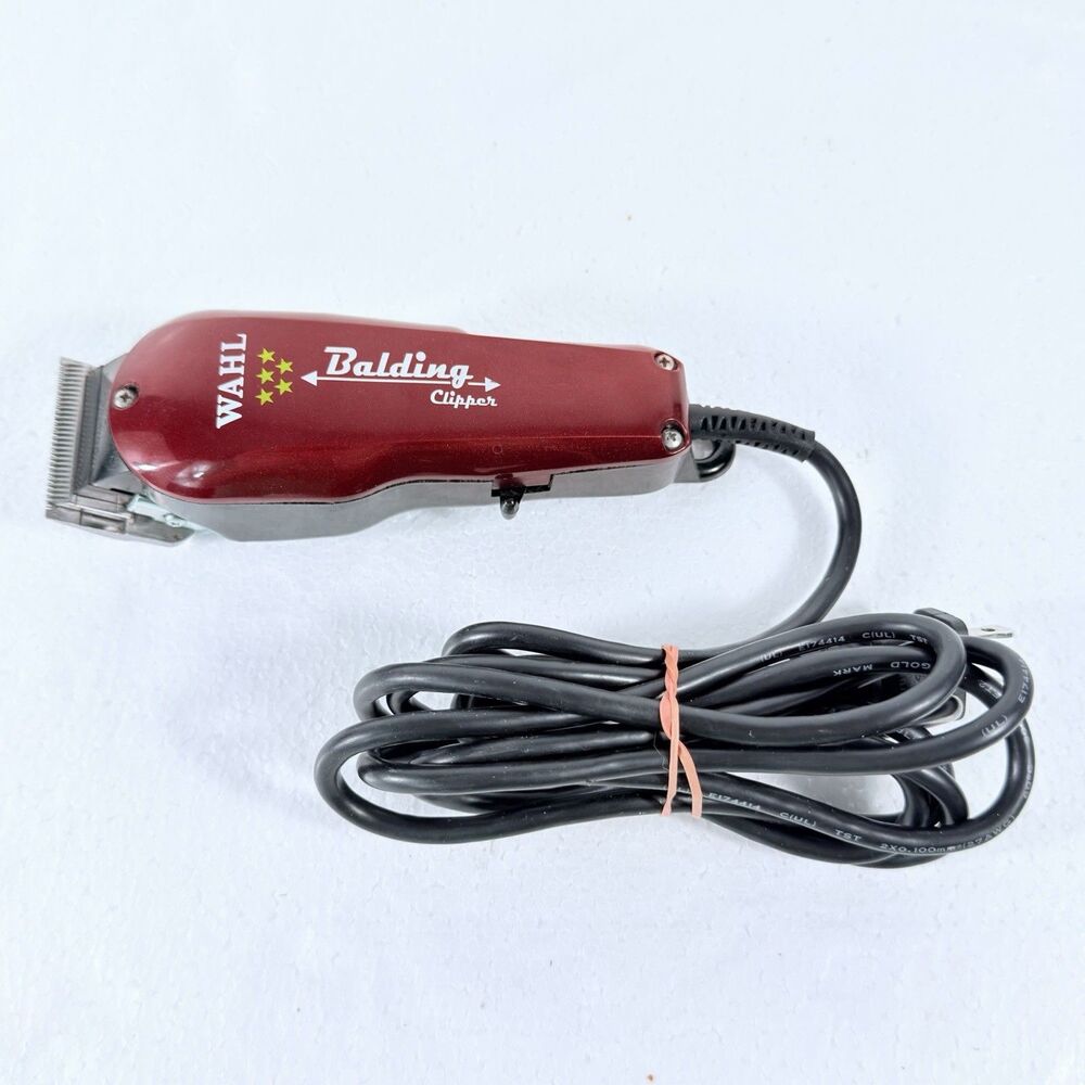 Genuine Wahl Professional 5-Star Series Balding Clipper Model SST Red TESTED
